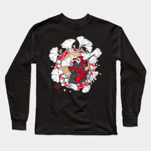 Dancing toad and ginkgo Long Sleeve T-Shirt